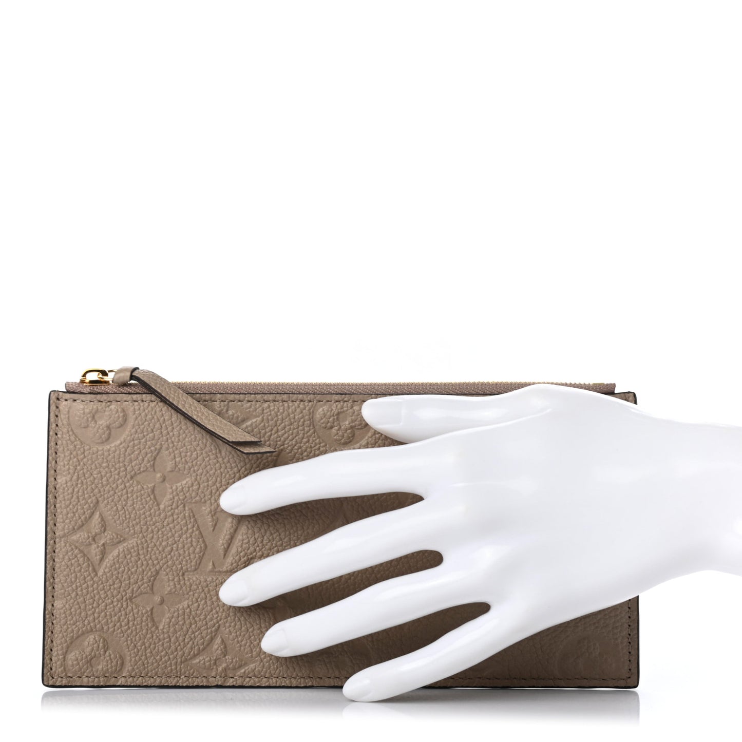 Empreinte Felicie Chain Wallet Zippered Insert Tourterelle