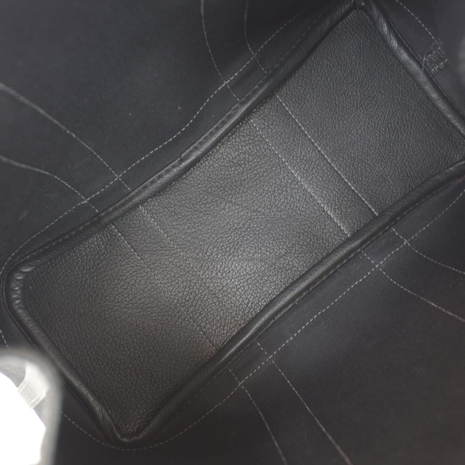 Hermes Toile Leather Garden Party TPM Black 6 of 9