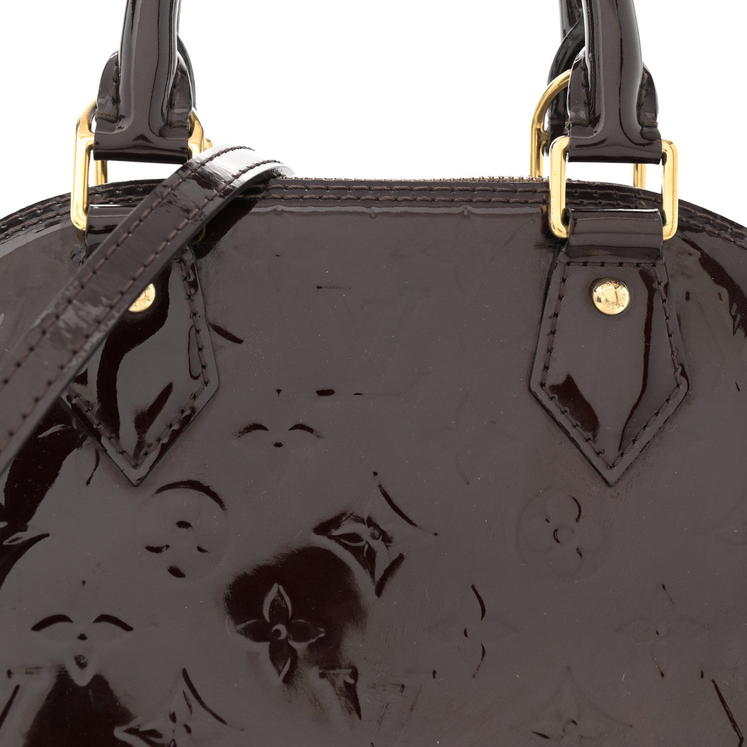 Louis Vuitton Vernis Alma BB Amarante 8 of 11