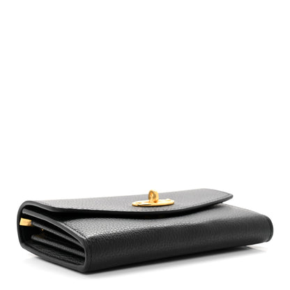 Mulberry Small Classic Grain Medium Darley Wallet Black 4 of 6