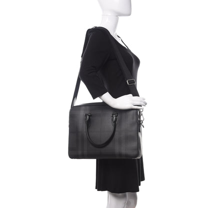 Burberry London Check Large Briefcase Black 2 of 9