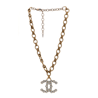 Chanel Crystal CC City Of Lights Necklace Gold 3 of 5