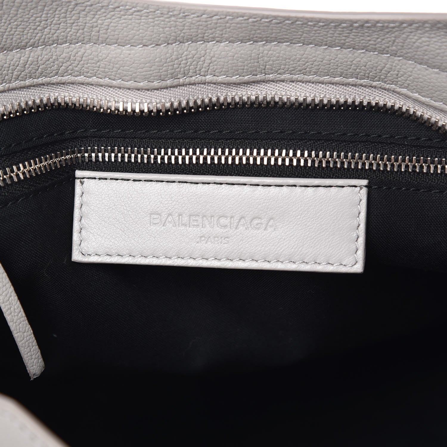 Balenciaga Chevre Silver Metallic Edge Hardware City Gris Glace 6 of 8