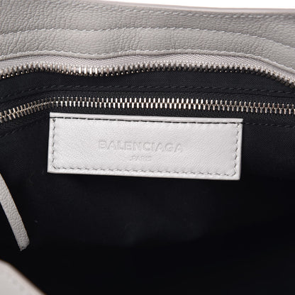 Balenciaga Chevre Silver Metallic Edge Hardware City Gris Glace 6 of 8