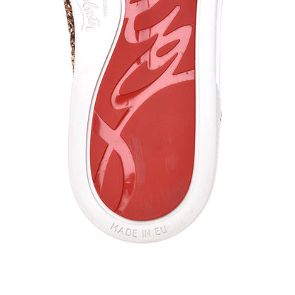 Christian Louboutin Bip Bip Glitter Womens Orlato Flat Sneakers 37.5 Multicolor 8 of 9