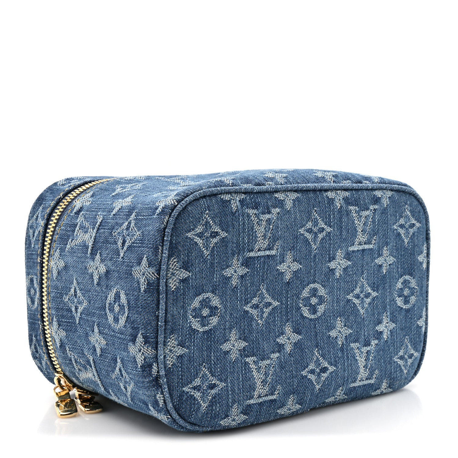 Louis Vuitton Monogram Denim Nice Mini Vanity Blue 4 of 7