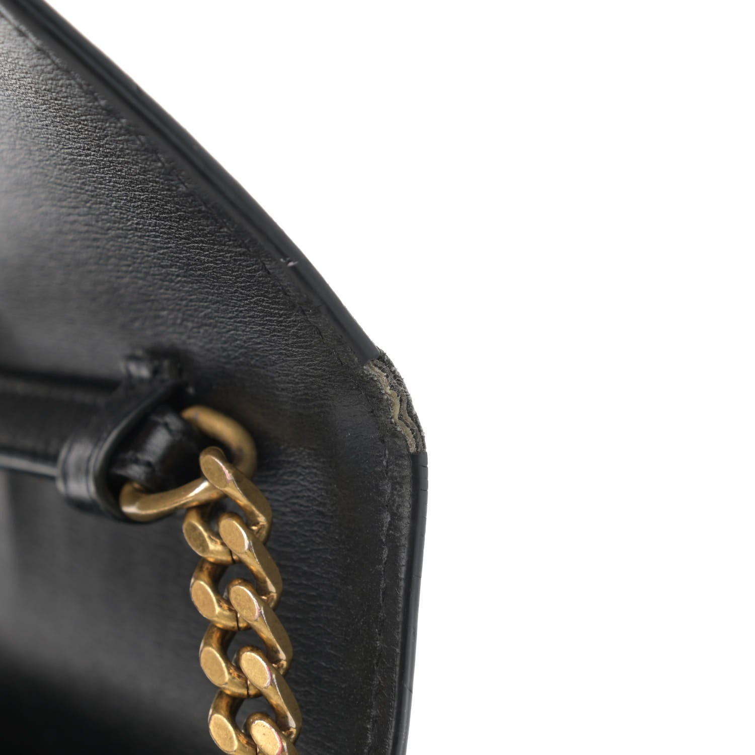 Saint Laurent Smooth Calfskin Monogram Sulpice Chain Wallet Black 13 of 16