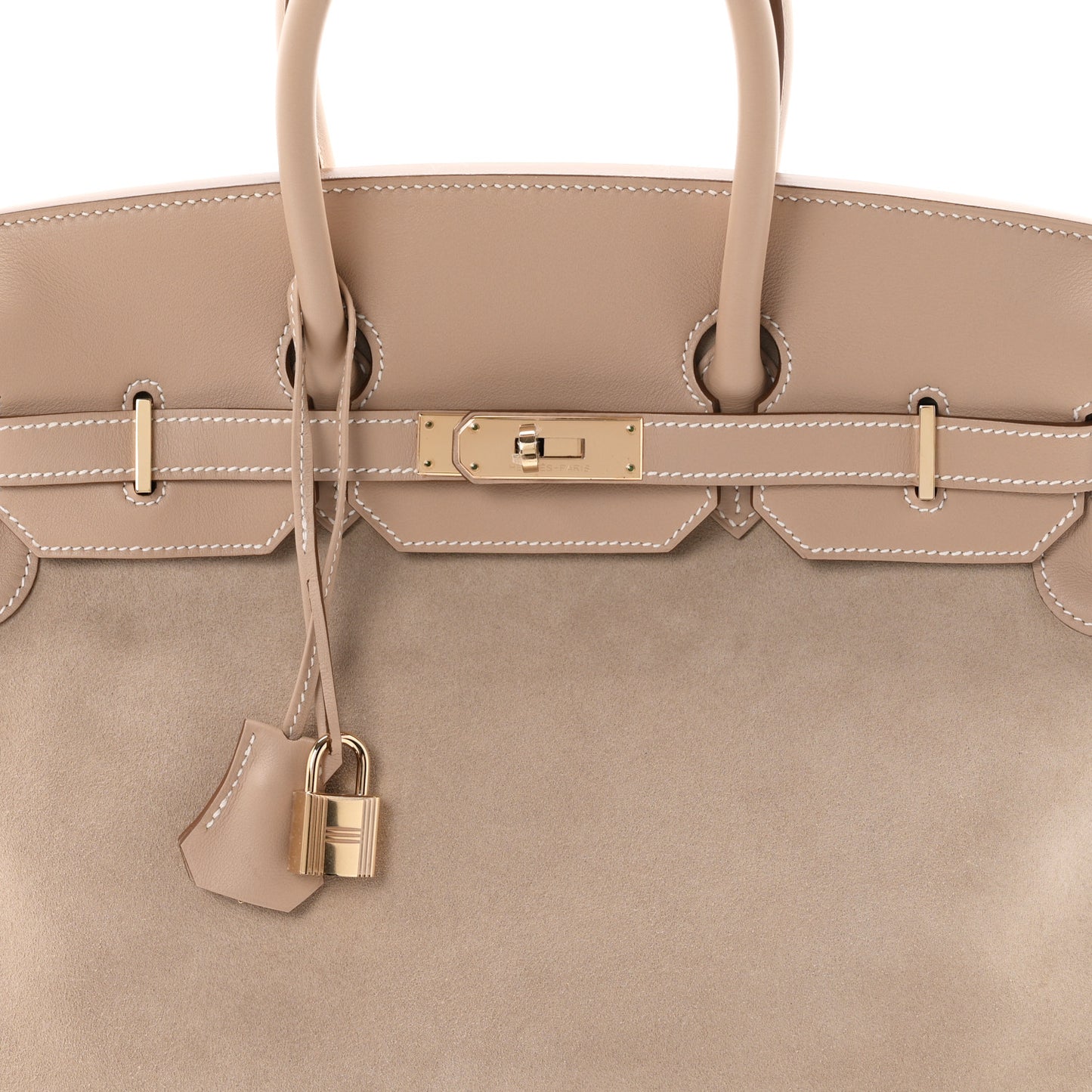 Veau Doblis Swift Grizzly Birkin 35 Argile