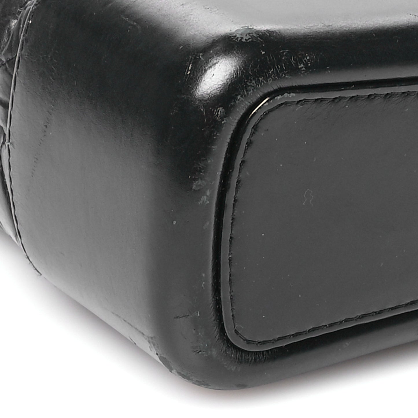 Aged Calfskin Quilted Large Gabrielle Hobo  Black