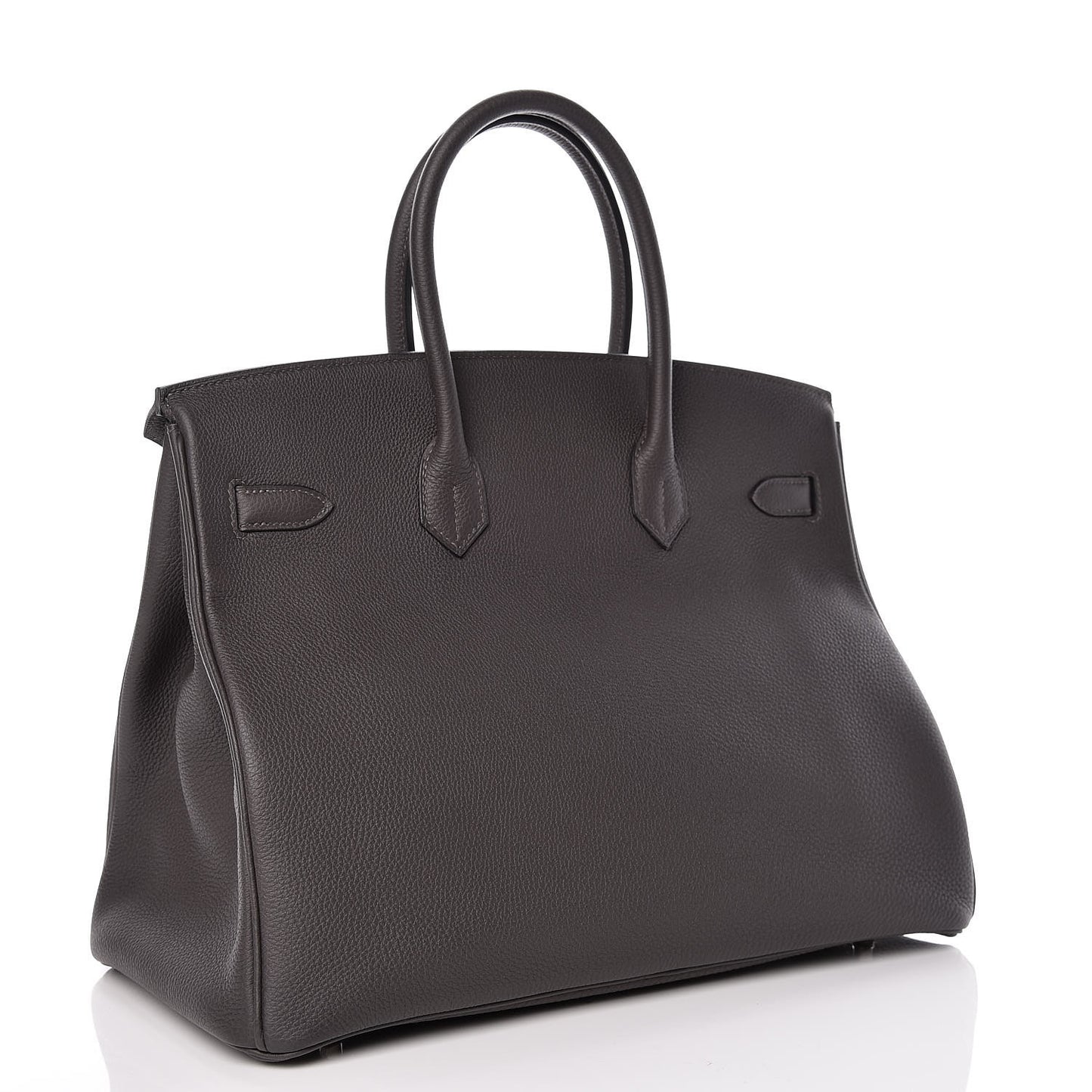 Lambskin Bi-Cabas Grey Cognac