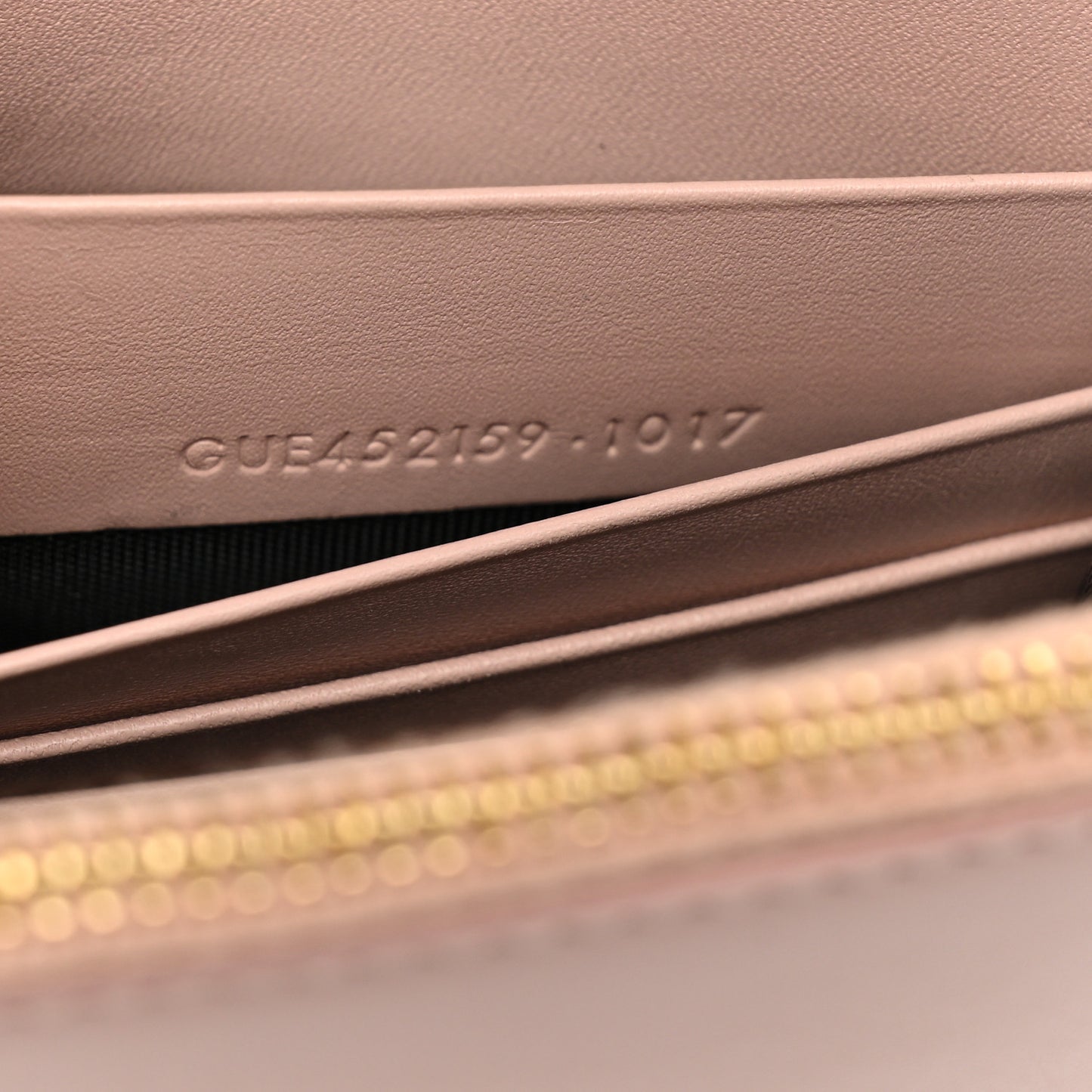 Smooth Calfskin Classic Monogram Kate Tassel Chain Wallet Pale Pink
