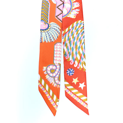 Hermes Silk Epaulettes De Gala Twilly 2 of 6