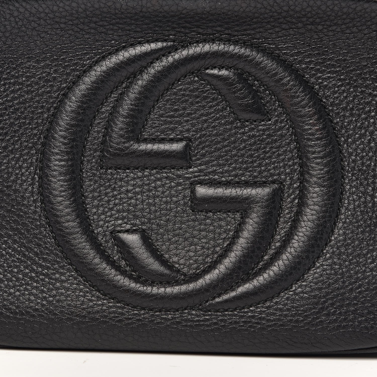 Gucci Pebbled Calfskin Small Soho Disco Bag Black 10 of 11