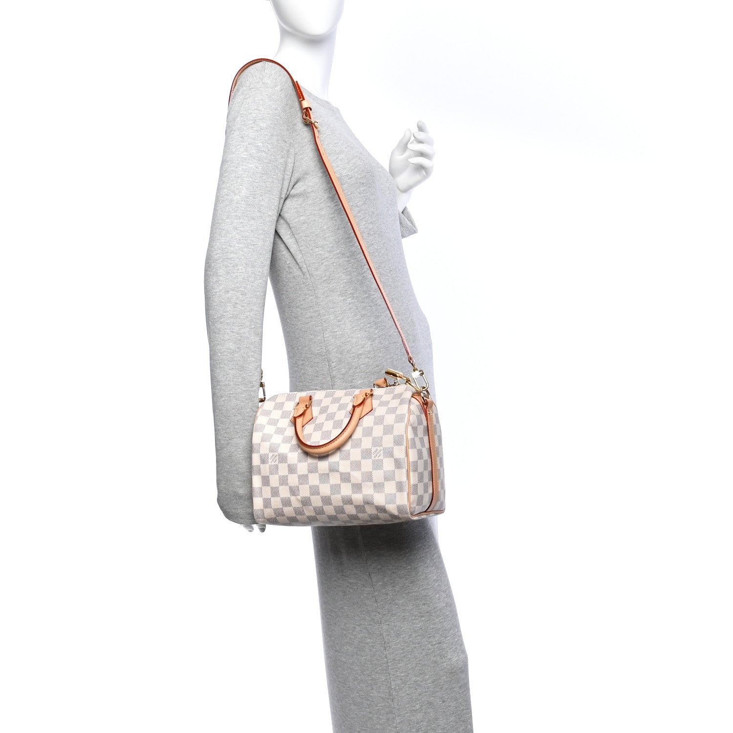 Louis Vuitton Damier Azur Speedy Bandouliere 25 2 of 10