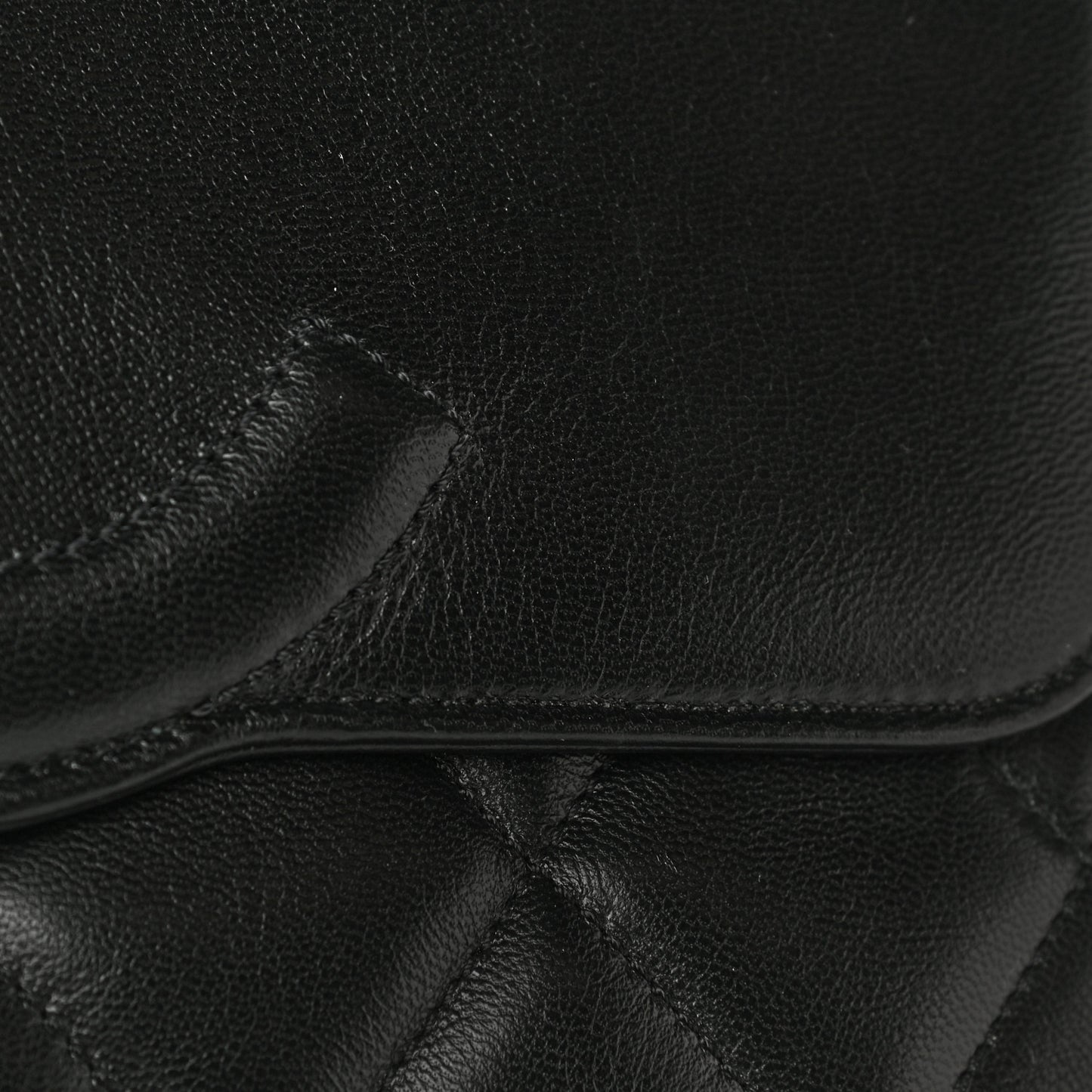 Goatskin Quilted Timeless CC Clutch Black