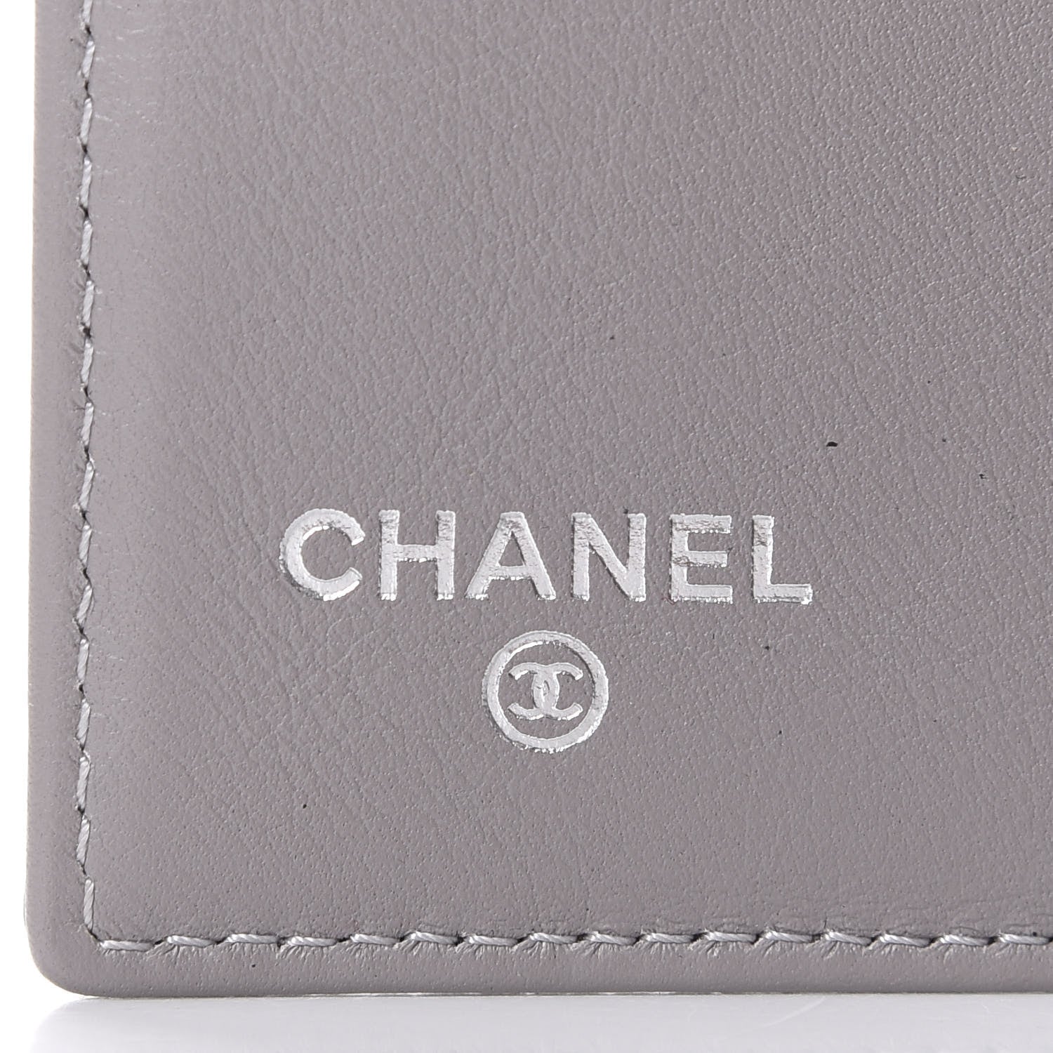 Chanel Caviar Timeless CC Compact French Wallet Light Grey 6 of 7