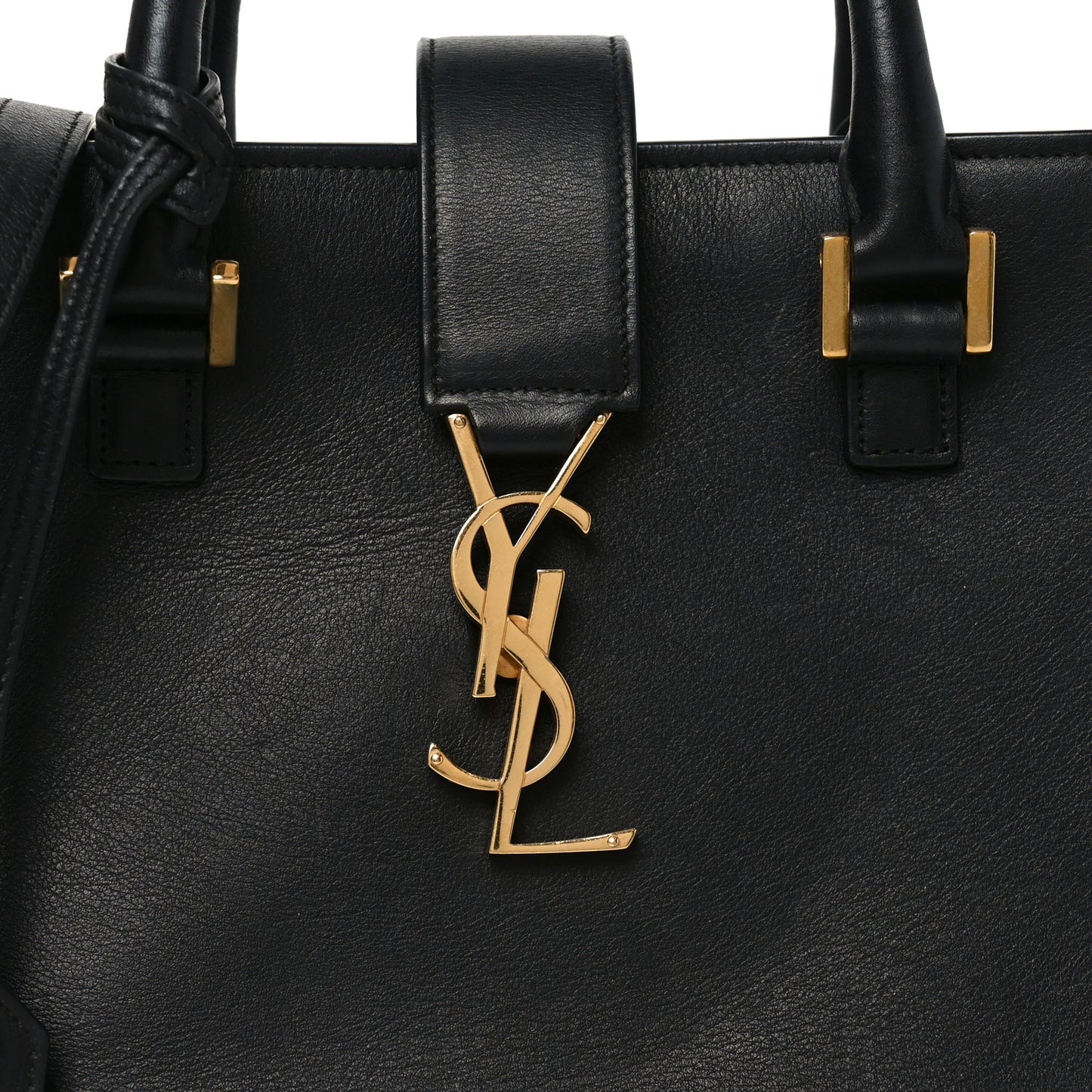 Calfskin Monogram Baby Cabas Black