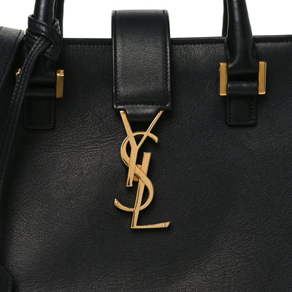 Saint Laurent Calfskin Monogram Baby Cabas Black 8 of 10