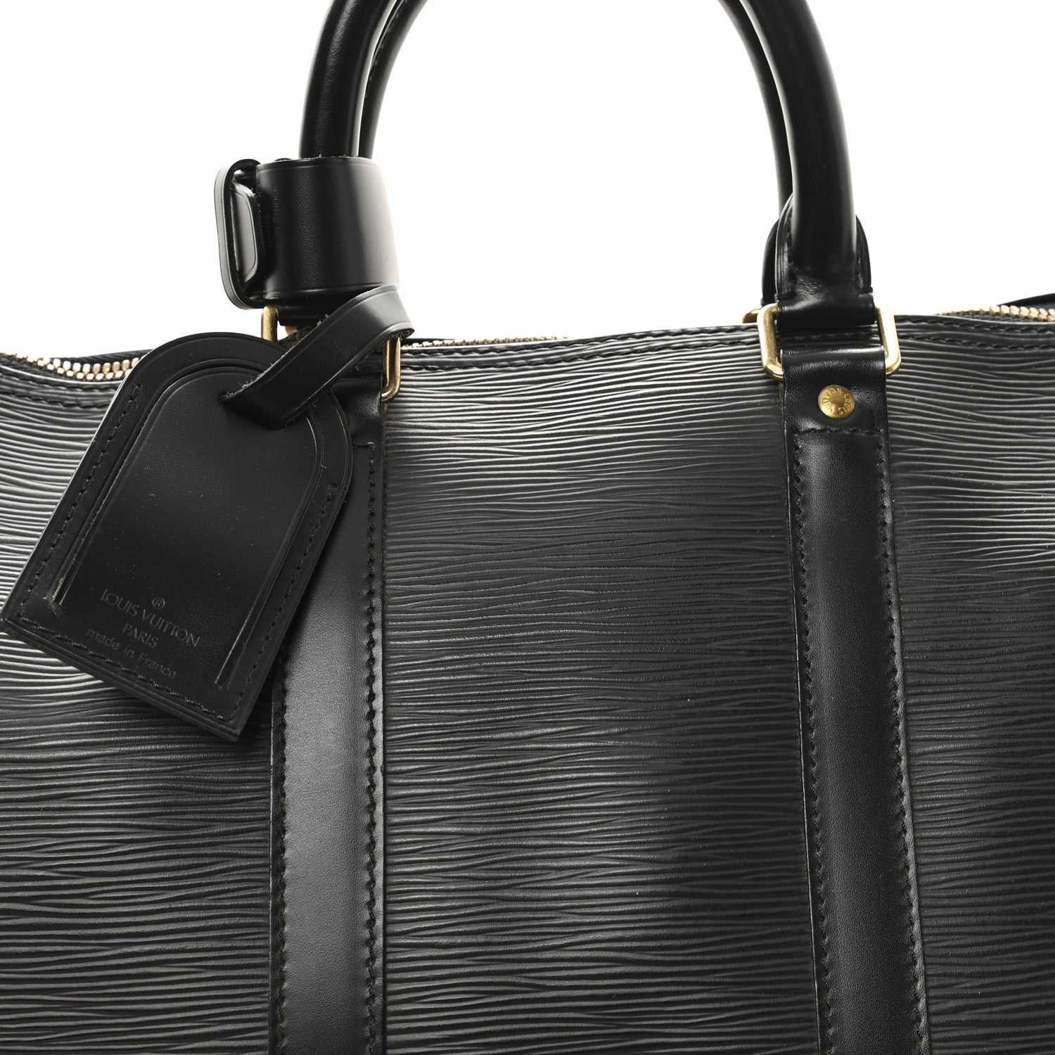 Louis Vuitton Epi Keepall 45 Black 7 of 9
