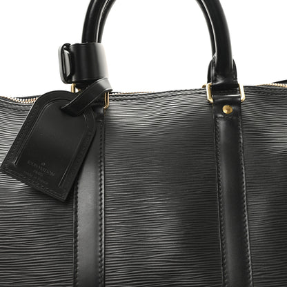 Louis Vuitton Epi Keepall 45 Black 7 of 9