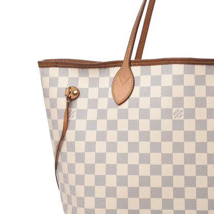 Louis Vuitton Damier Azur Neo Neverfull MM Rose Ballerine 9 of 23