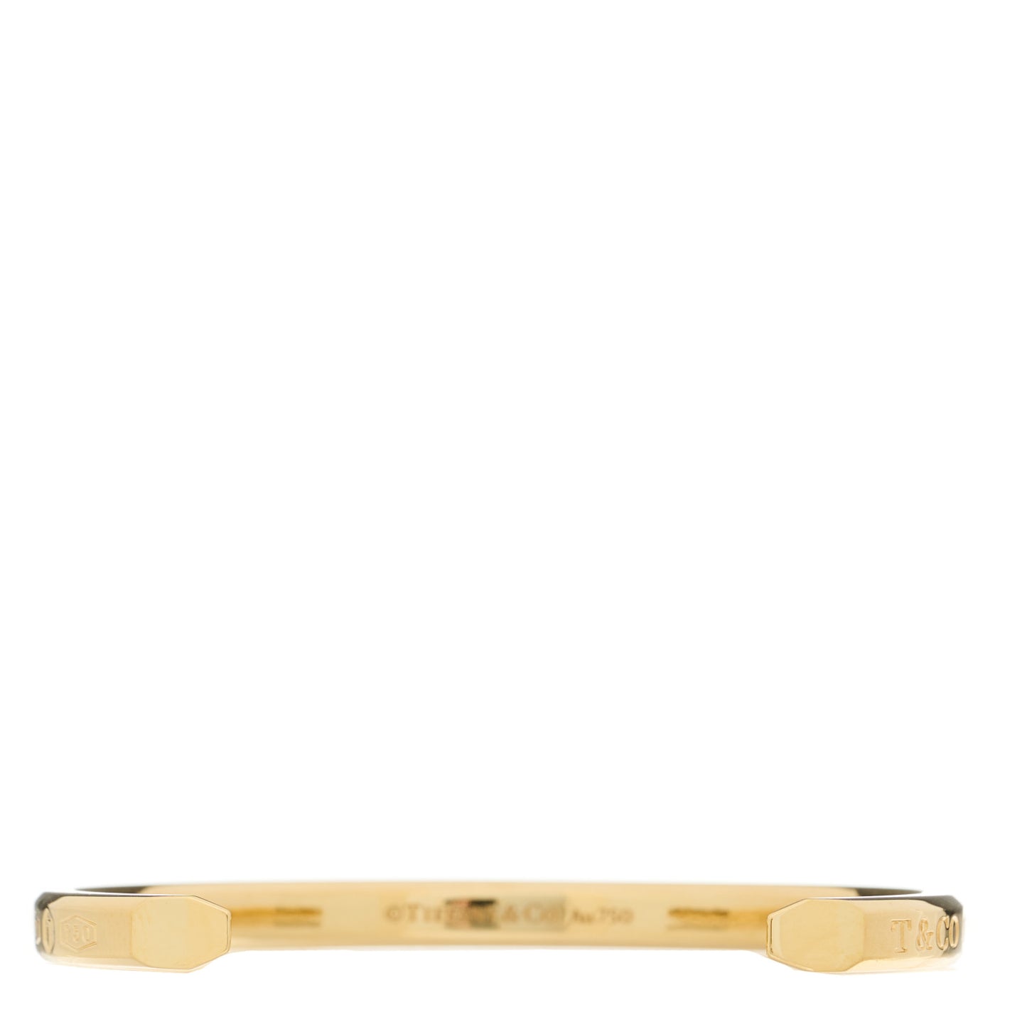 18K Yellow Gold Narrow 1837 Makers Cuff Bracelet