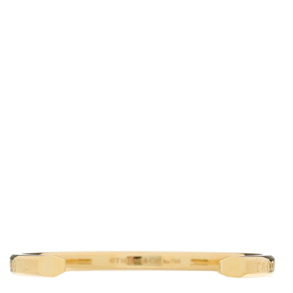 Tiffany 18K Yellow Gold Narrow 1837 Makers Cuff Bracelet 4 of 6