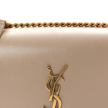 Saint Laurent Calfskin Medium Monogram Sunset Dark Beige 8 of 10