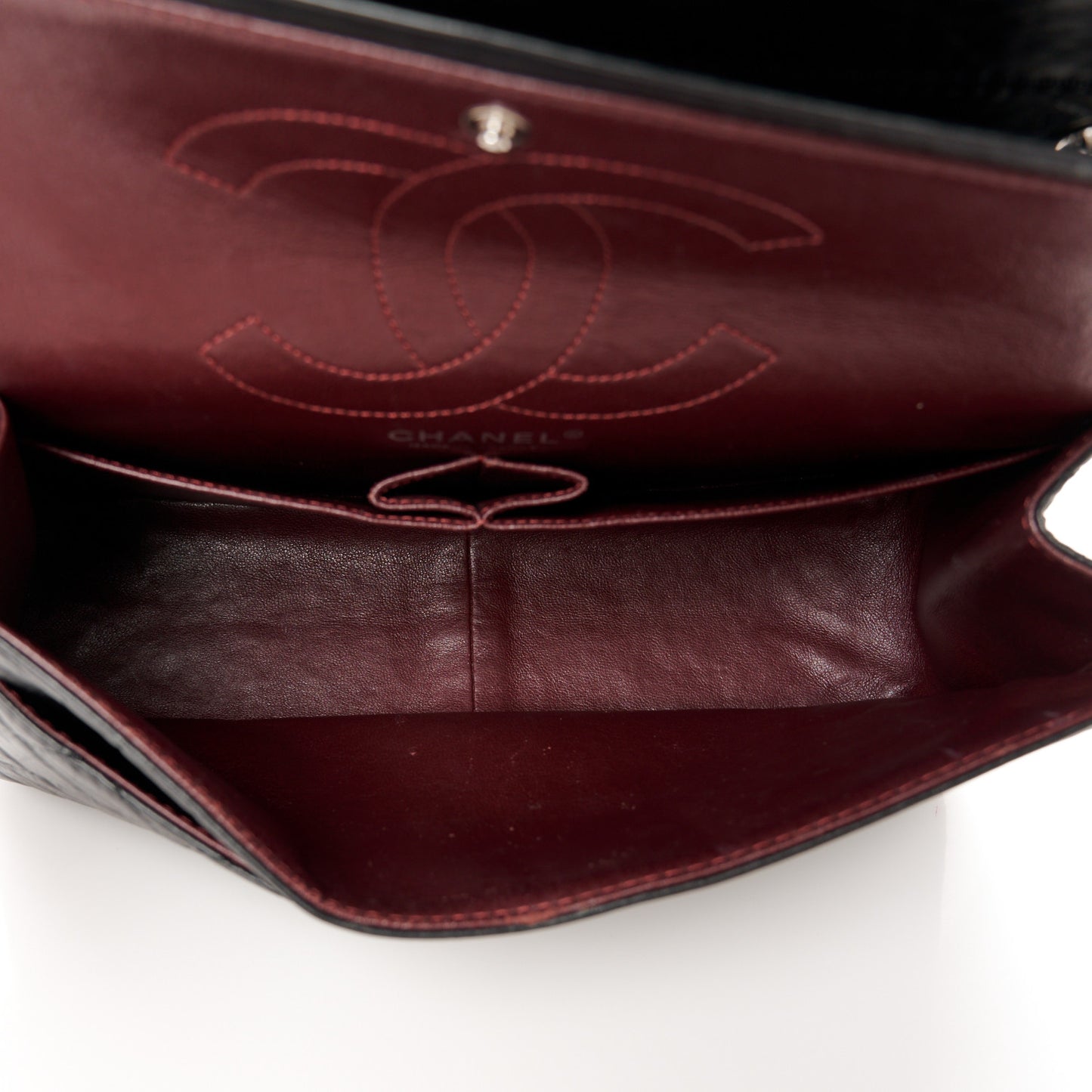 Aged Calfskin Quilted 2.55 Reissue 226 Flap Black