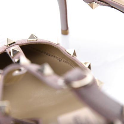 Valentino Garavani Patent Rockstud Ankle Strap 65mm Pumps 37 Poudre 9 of 13