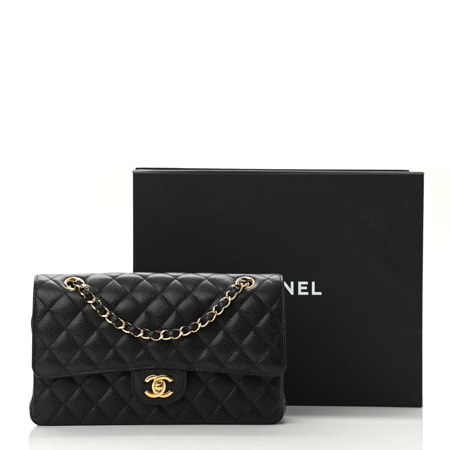 Chanel Caviar Quilted Medium Double Flap Black 11 of 11