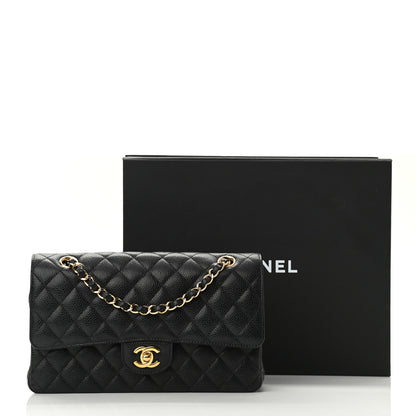 Chanel Caviar Quilted Medium Double Flap Black 11 of 11