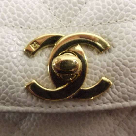 Chanel Caviar Quilted Flap Light Beige 6 of 15