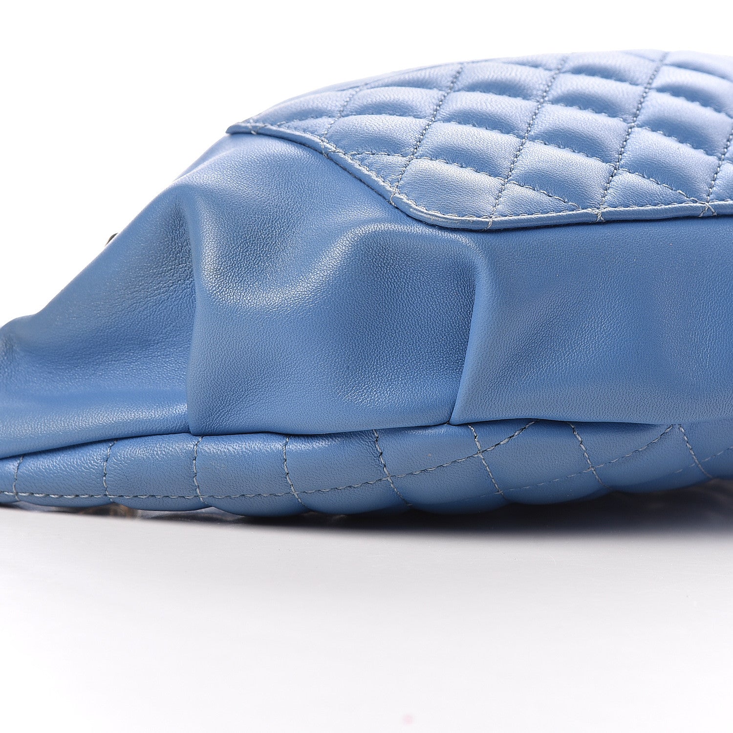 Chanel Lambskin Quilted Bi Waist Bag Fanny Pack Blue 8 of 11