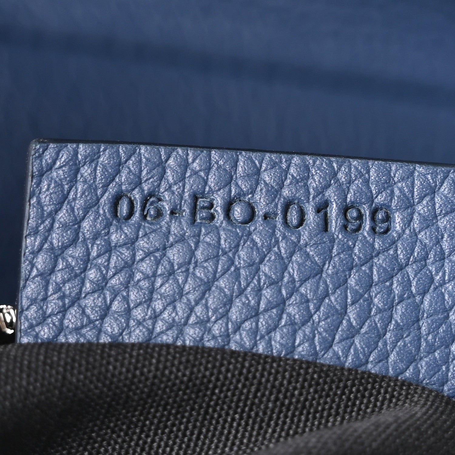 Christian Dior Grained Calfskin Mens Saddle Bag Navy Blue 7 of 10