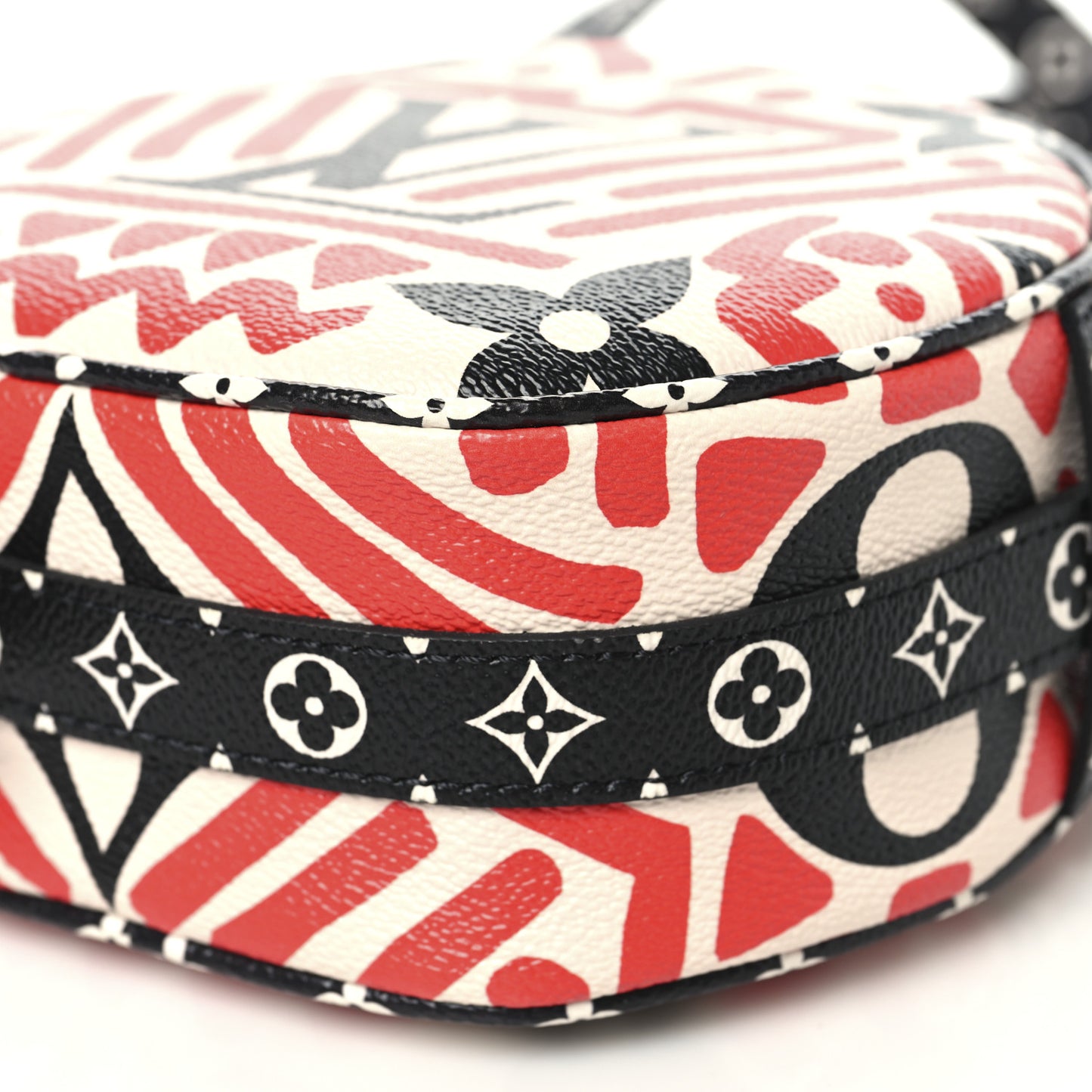 Monogram Giant Crafty Boite Chapeau Souple PM Creme Rouge Black