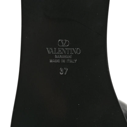 Valentino Garavani Nappa Vlogo Flat Slide Sandals 37 Black 8 of 10