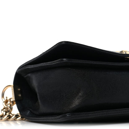 Chanel Caviar Chevron Quilted Medium Boy Flap Black 9 of 10