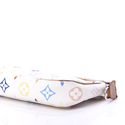 Louis Vuitton Monogram Multicolor Pochette Accessories White 7 of 10