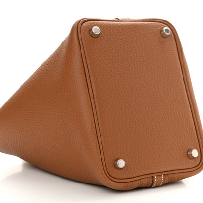 Hermes Taurillon Clemence Picotin Lock 18 PM Gold 9 of 11