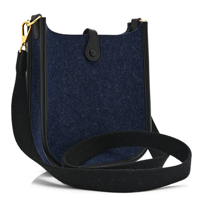 Hermes Feutre Swift Evelyne TPM Bleu Nuit Black 3 of 11