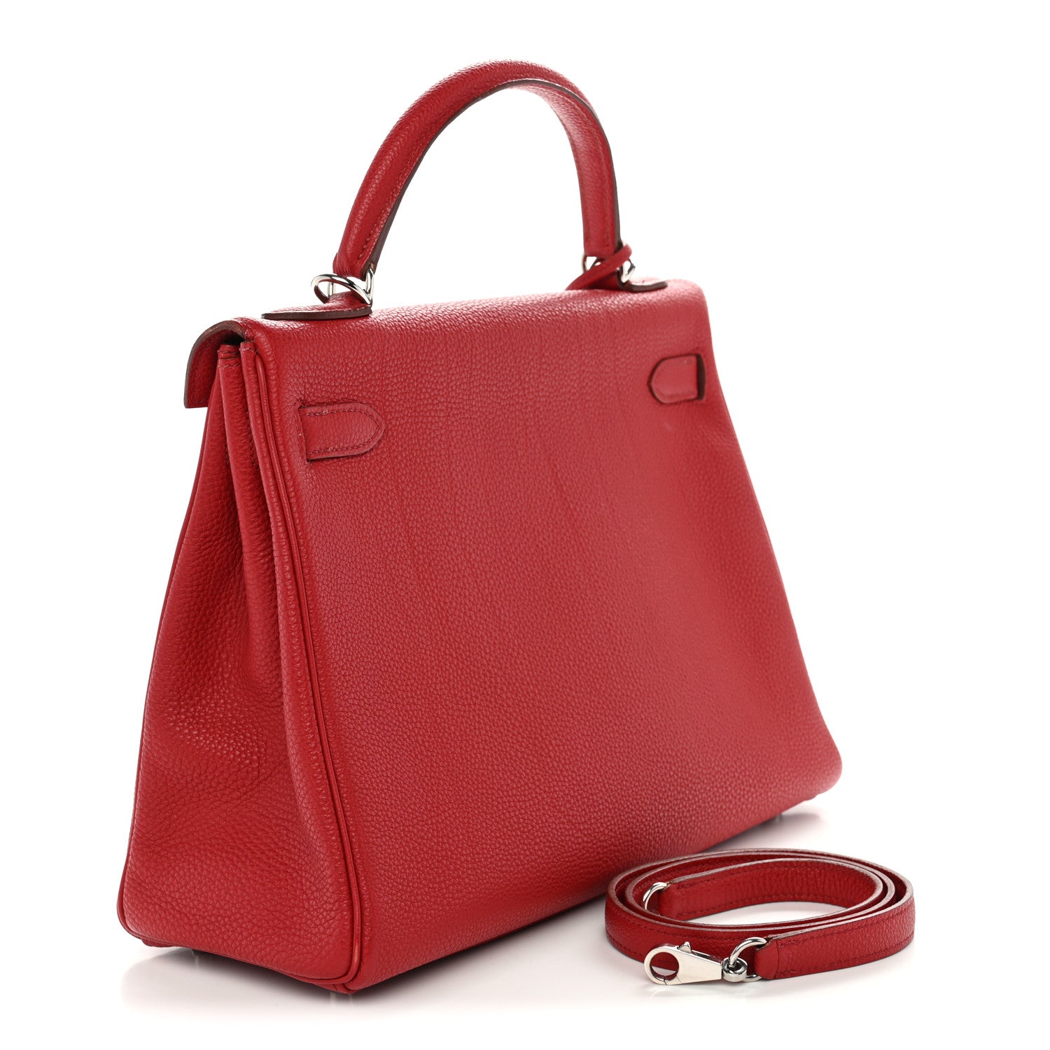 Hermes Togo Kelly Retourne 32 Rouge Vif 2 of 14