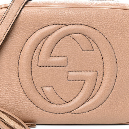 Gucci Pebbled Calfskin Small Soho Disco Bag Rose Beige 7 of 9