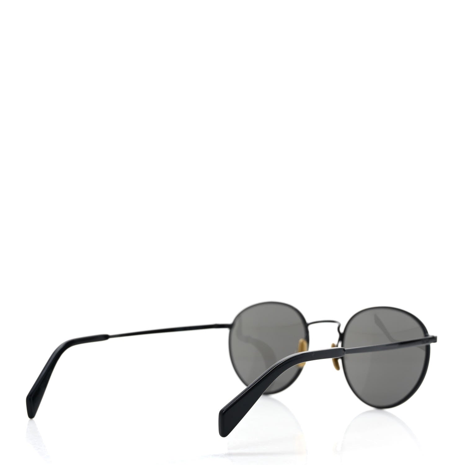 Celine Metal Round Sunglasses CL40100U Black 4 of 7