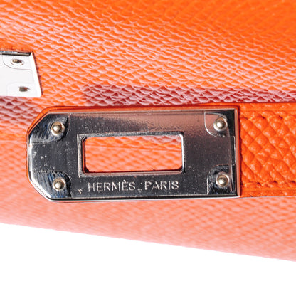Hermes Epsom Kelly Longue Wallet Orange 9 of 18