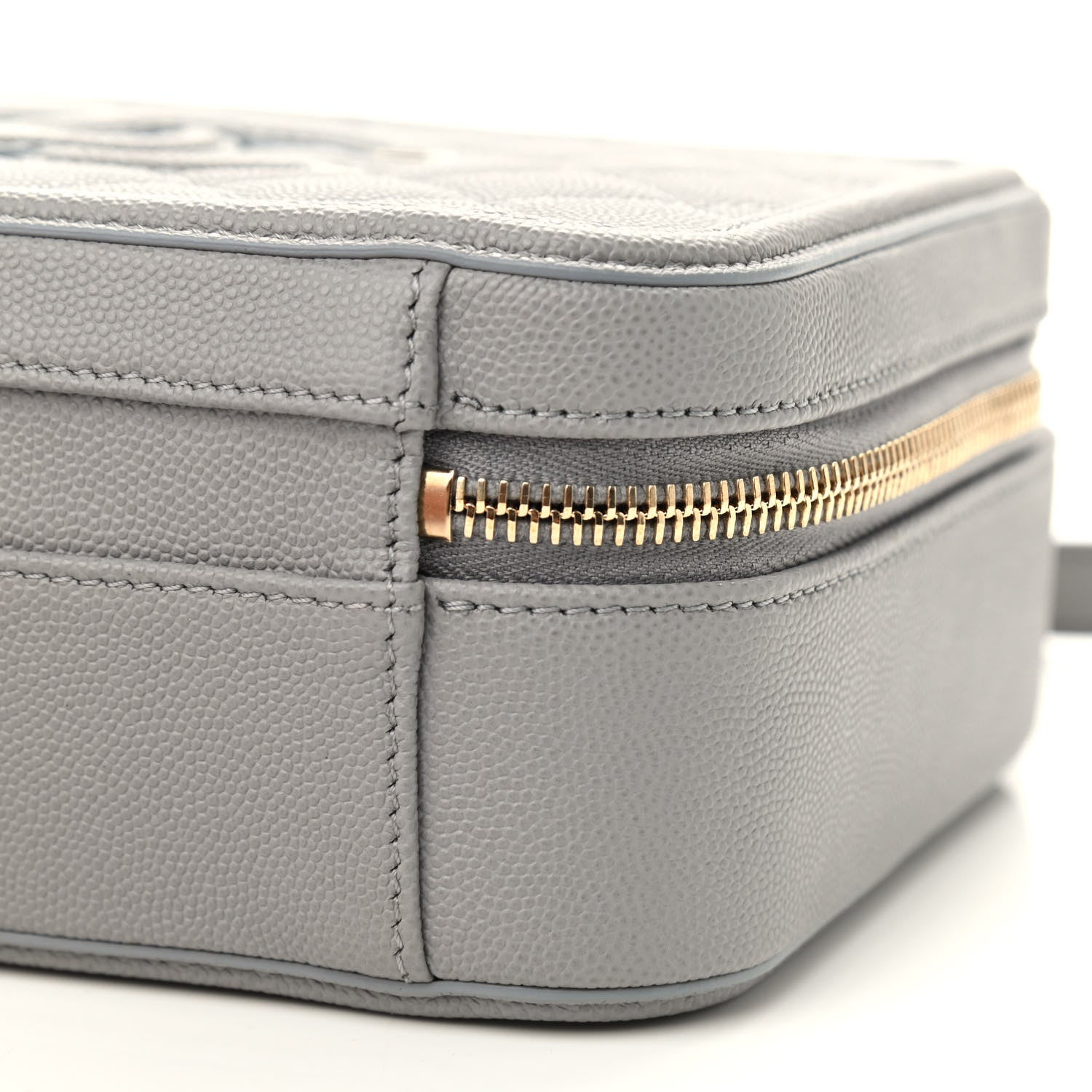 Chanel Caviar Quilted Medium CC Filigree Vanity Case Grey 8 of 8