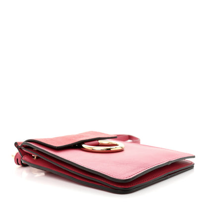 Chloe Suede Calfskin Mini Faye Bracelet Bag Scarlet Pink 4 of 12