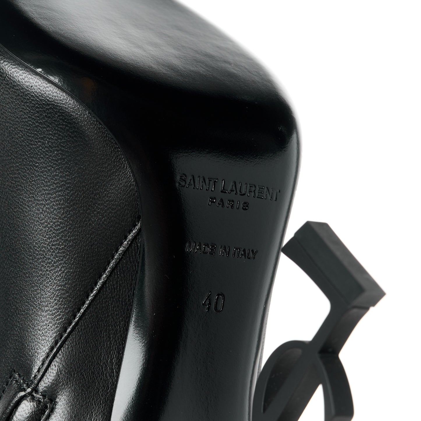 Calfskin Opyum Ankle Boots 40 Black