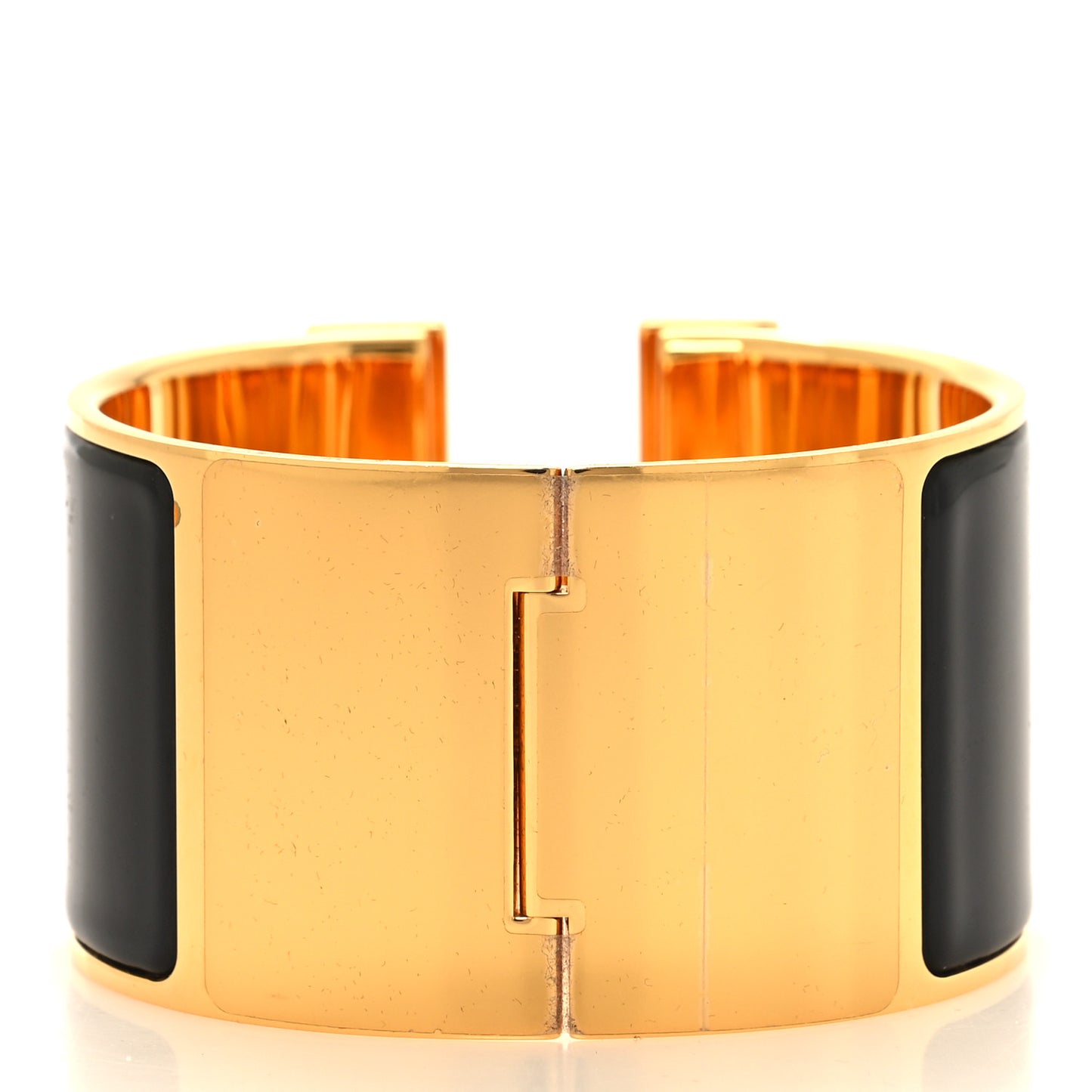 Enamel Extra Wide Clic Clac H Bracelet PM Black