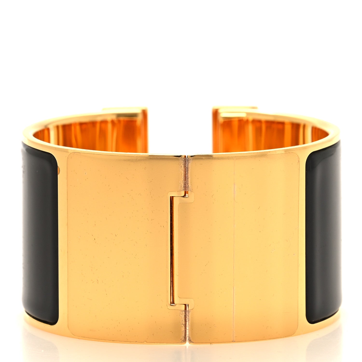 Hermes Enamel Extra Wide Clic Clac H Bracelet PM Black 3 of 4